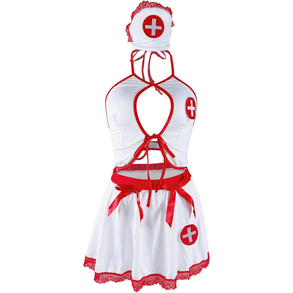 2025 Senaste Modellen Sexig Sjuksköterskeunderkläder för Kvinnor Halloween Cosplay Underkläder Uniform Cosplay Outfit för Kvinnor Babydoll Nattkläder Kostym