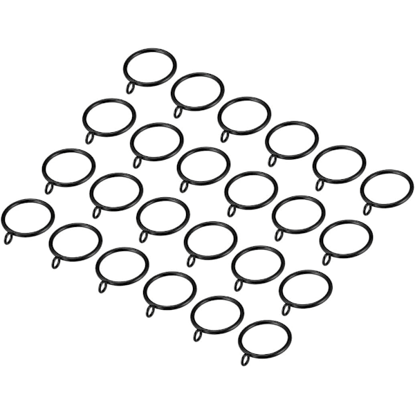 Högkvalitativt, helt nytt Draperi Öljett Gardinring - 24-pack Dekorativ Hängring Passar för Gardinpanel (1,5-tums Innerdiameter)