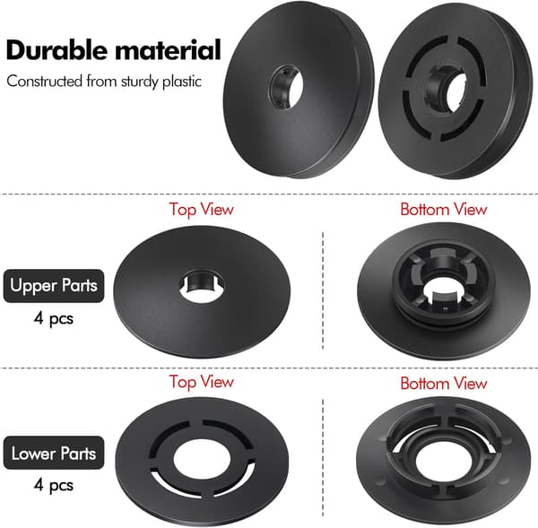 4 par bilgulvmatteklips, bilteppefeste, bilteppematteklips for VW/Audi/Skoda biltilbehør
