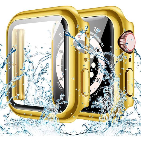 Vattentätt case för Apple Watch Series 8Series Gold 45mm