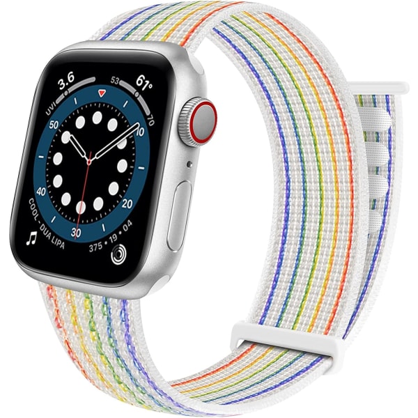 Nylon Sport Loop Band Kompatibel med Apple Watch Band 38mm 40mm 41mm