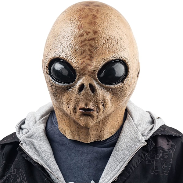 2025 Senaste Modell Alien Mask Utomjordisk Biologisk Latex Helhuvud Realistiska Masker Maskerad för Halloween Karneval Kostym