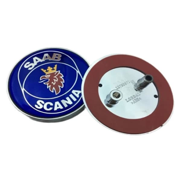 1 bakre emblem för Saab (ljusblå)
