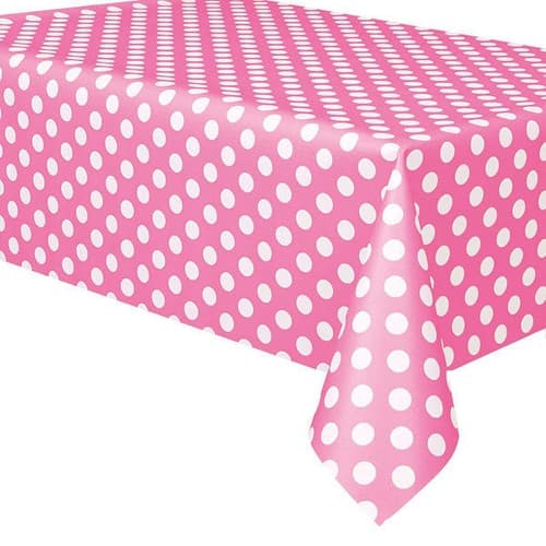 Rektangulær 137 x 183 cm prikket PEVA voksdug (gul), SD