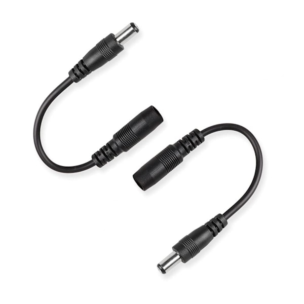 Högkvalitativ helt ny Omvänd Polaritetsomvandlarkabel 5.5 X 2.1 för Keyboard Gitarr Effektpedal (2 st)