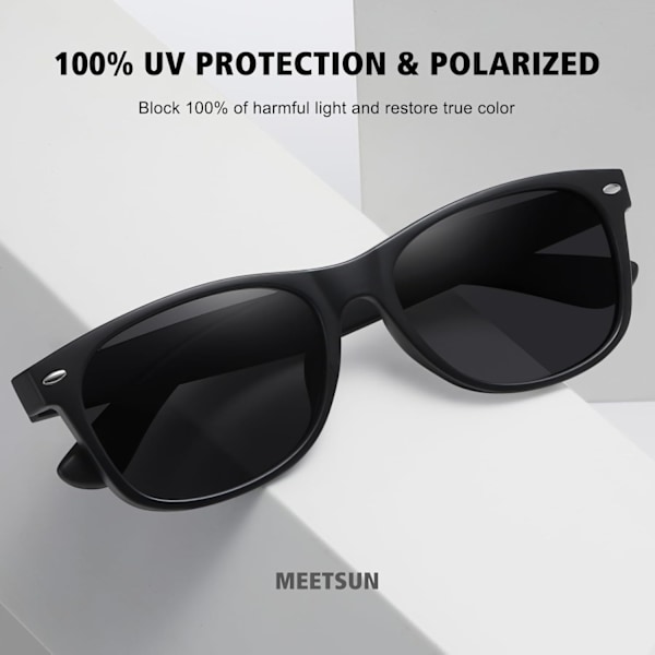2025 Senaste Modell Klassiska Polariserade Solglasögon för Kvinnor Män Trendiga Retro Solglasögon för Bilkörning UV-Skydd (3-pack) (3-pack) Bla