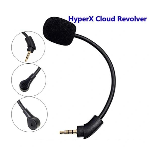 Erstatnings Aux Gaming Mikrofon Svanehals Mikrofon til HyperX Cloud one size