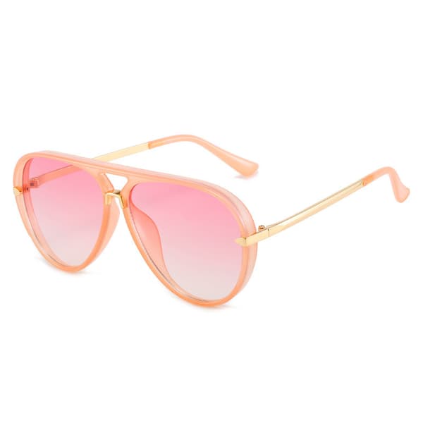 Aviator solbriller, modebriller til kvinder, retro oversized solbriller, aviator solbriller til mænd Black frame gray sheet