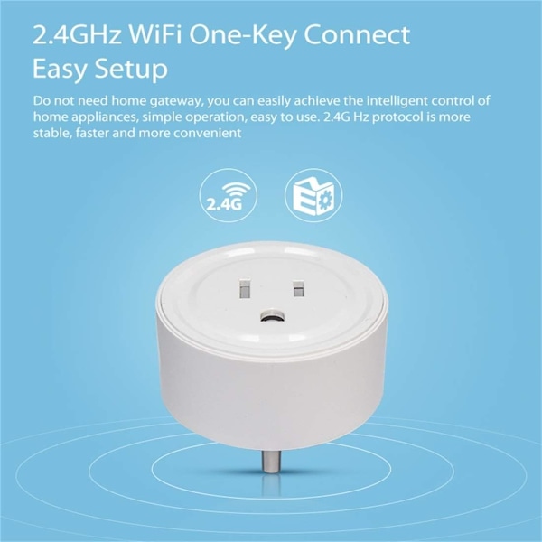 Uttag NEO NAS-WR06W WiFi US Smart Power Plug, med fjärrkontroll Apparatström PÅ/AV via