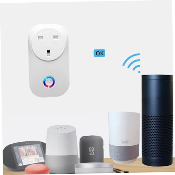 Wifi Uttag Smart Kontakt WIFI Uttag LSPA8 Fjärrkontroll Mini Switch Mäter