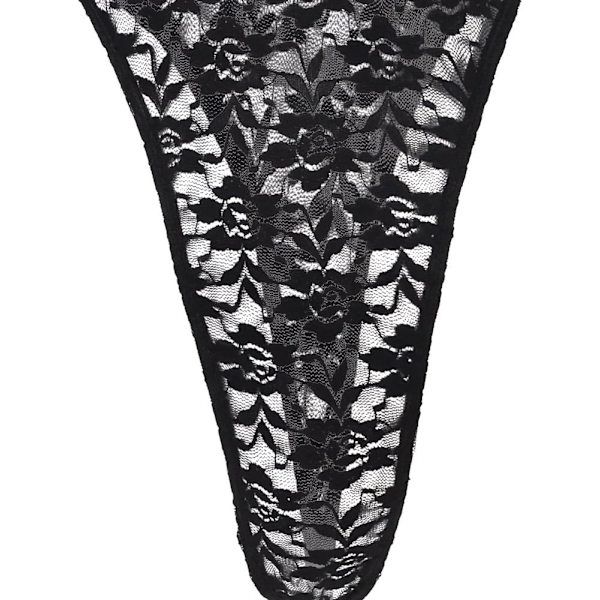 2025 Senaste Modell Herr One-Piece High Cut G String Underkläder Brottningstrikå Leotard Bodysuit Trosor Svart Blommig XX-Large