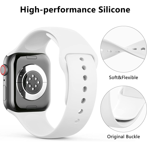 [3 PACK] Band kompatibla med Apple Watch Band 41 mm 40 mm 3pcs 9 42/44/45mm-S