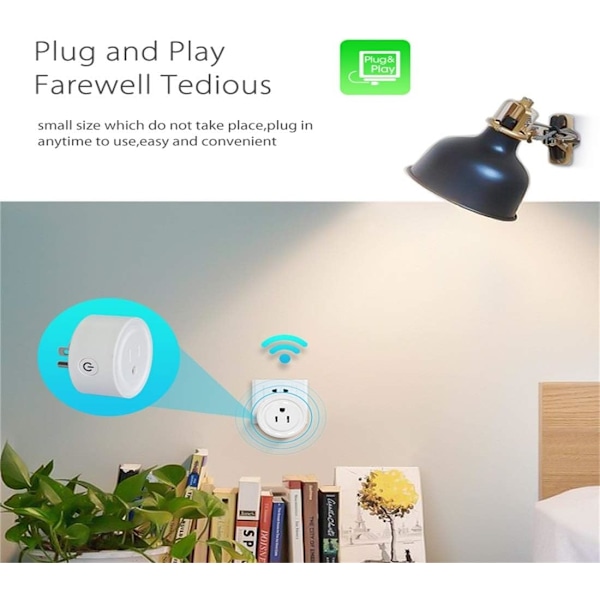 Uttag NEO NAS-WR06W WiFi US Smart Power Plug, med fjärrkontroll Apparatström PÅ/AV via