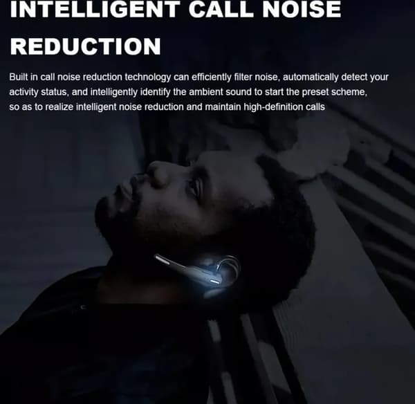 Trådløst lastebilsjåfør-headset, Bluetooth 5.1, ørepropper, dobbel mikrofon, støydemping