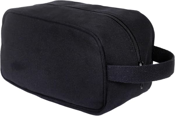 Kraftig Canvas Rese Dopp Kit - Rak- och Duschtoalettorganisatör