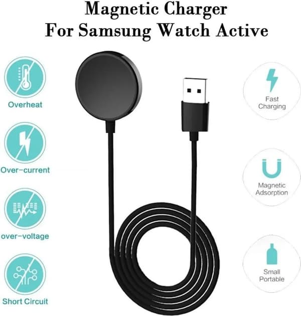 oplader til Samsung Galaxy Watch 3/4/5 Active 1/2