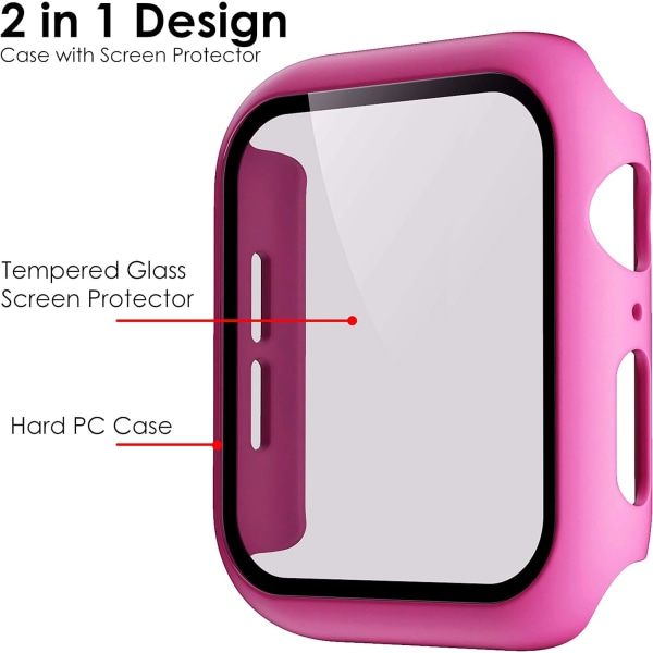Kompatibel med Apple Watch SE 6 5 4 3 2 1 Series iWatch 9H Tempered