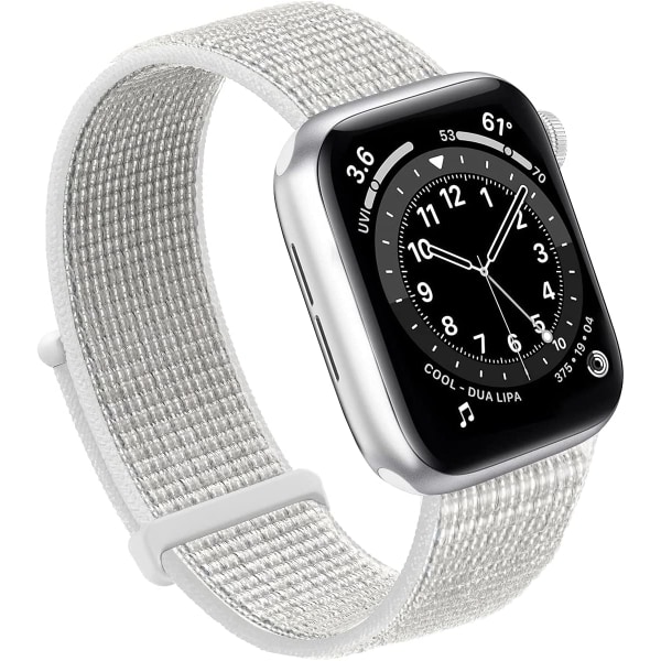 Kompatibel med Apple Watch-armband 49MM 45MM 44MM 42MM 41MM Reflector White 38/40/41mm