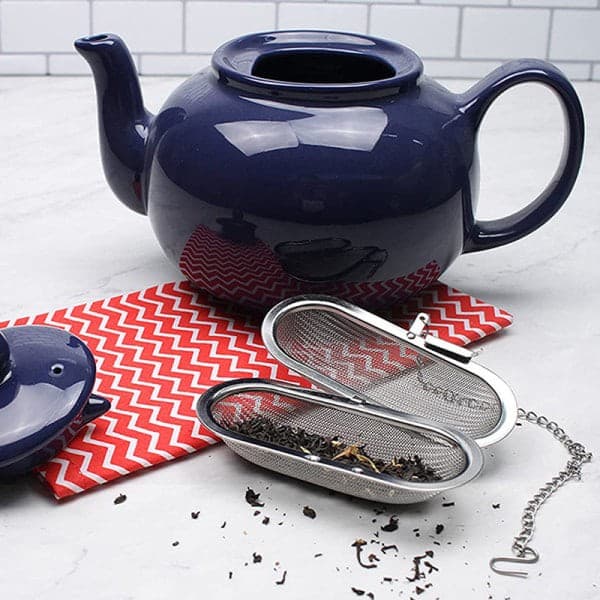 Teinfuser i rustfrit stål, krydderisi til løse urter, tekande, tesil