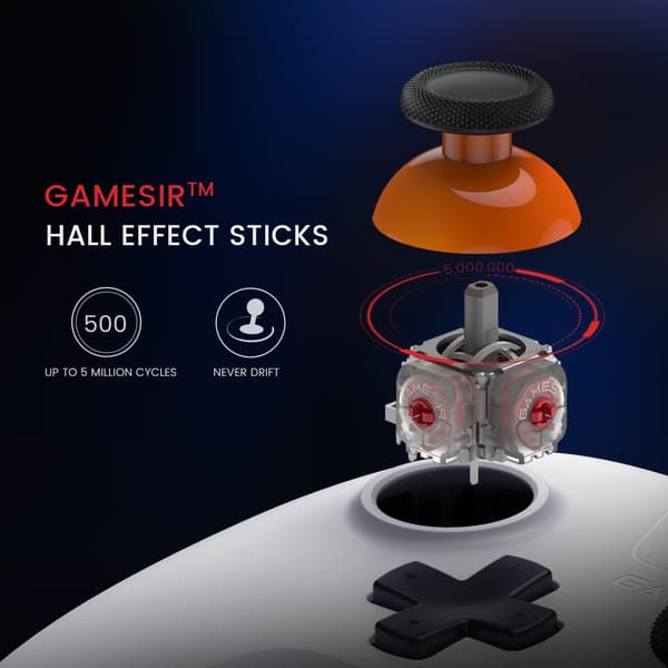 2025 Seneste Model Nova Lite Trådløs Controller – 2.4G & Bluetooth Gamepad til Windows PC, iPhone, Android, Switch & Steam Deck – Hall E