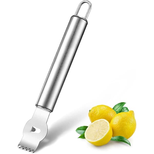 2 stk. citronzester, professionel citronzester med rustfrit stål