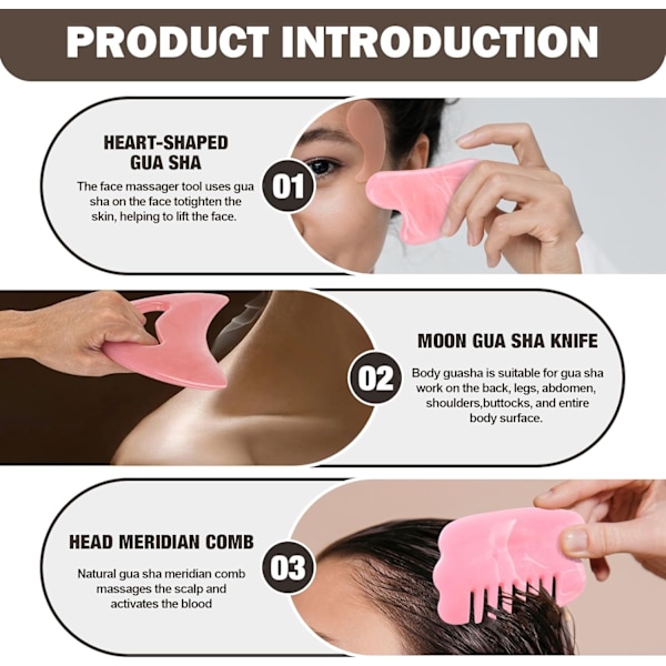 2025 Senaste Modell Stor Gua Sha Massageverktyg, Kroppsskulpteringsverktyg, Gua Sha Ansiktsverktygsset, Massageskrapa, Gua Sha Kam,