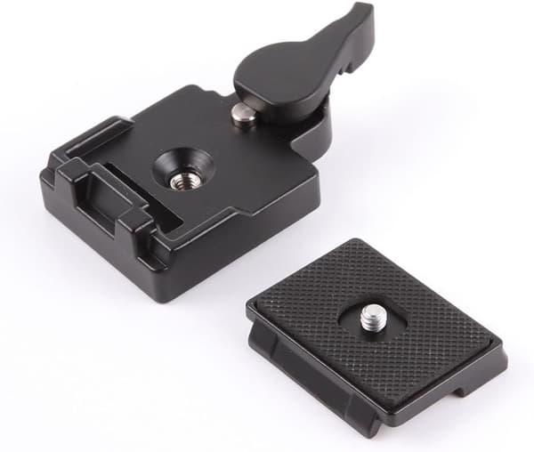 2025 Seneste Model Quick Release Plade med Klemmeadapter til Manfrotto 200PL-14 323 RC2 System Tripod Fit