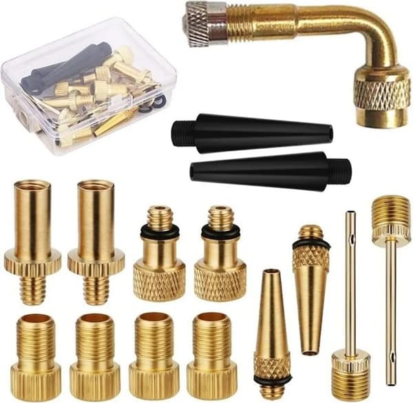 cykelventiladapter för luftpump / 15-delars set