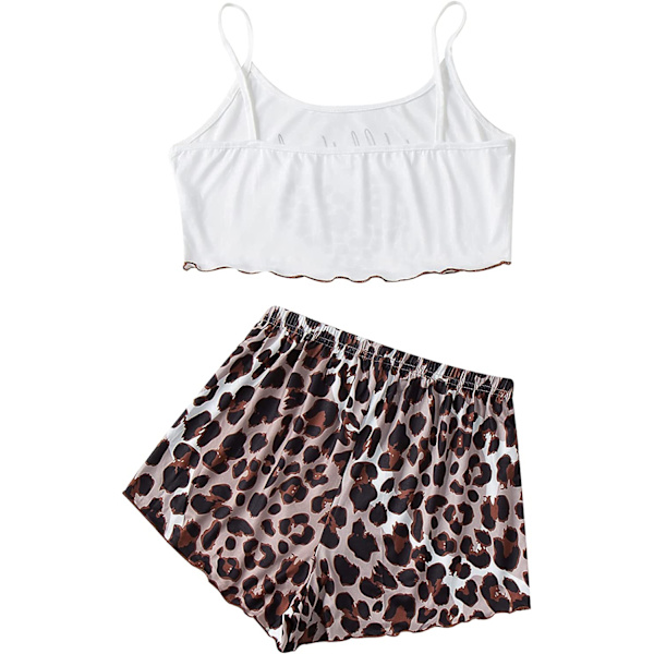 2025 Senaste Modell Sovkläder Dam Sexiga Underkläder Volang Pyjamas Set Cami Shorts Set Nattkläder