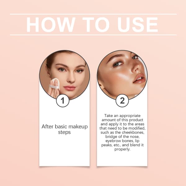 Iriserende Sand Highlighter - Festmakeup til lysning, glød og skygge