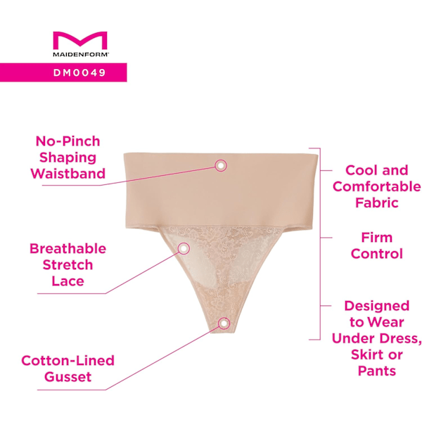 2025 Senaste Modell Dam Shapewear Trosa, Tummy Control Underkläder, Andningsbar Stretch Spets Fast Kontroll Trosa Shapewear Svart