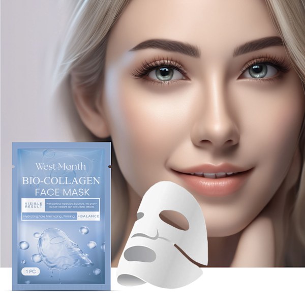 2025 Senaste Modell Bio Collagen Real Deep Mask, Djup Hydrering Elastisk Uppstramande Hud Uppljusande Hud Hydrerande Mask