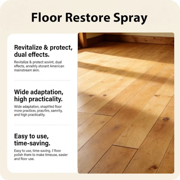 Multi-Floor Restore Spray, 100 ml - Reparerar, döljer ojämnheter och polerar trä-, bambu- och klinkergolv
