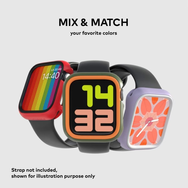 Bumper Case Kompatibel med Apple Watch SE Orange 40mm