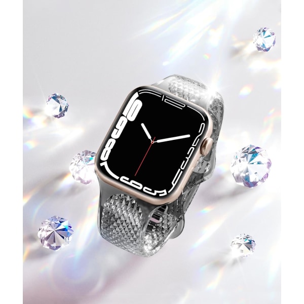 Kompatibel med Apple Watch-armband Clear 40mm 38mm 41mm 42mm 44mm 45mm