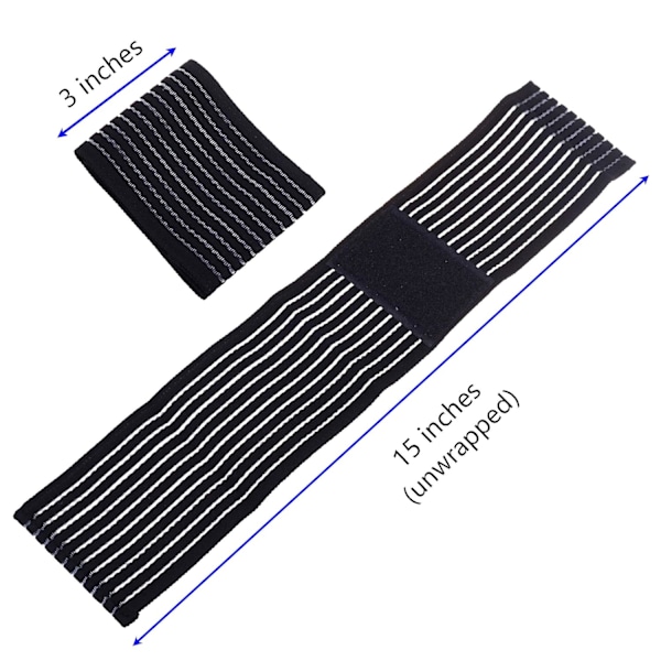 2 par justerbara kompressions handledsband, stöd, ärm, elastiskt & andningsbart tyg