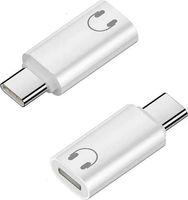 Lightning til USB-C-adapter for hodetelefoner, samtaler, lyd