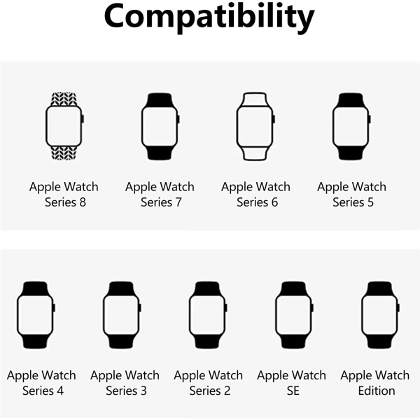 [3 PACK] Band kompatibla med Apple Watch Band 41 mm 40 mm 3pcs 1 42/44/45mm-L