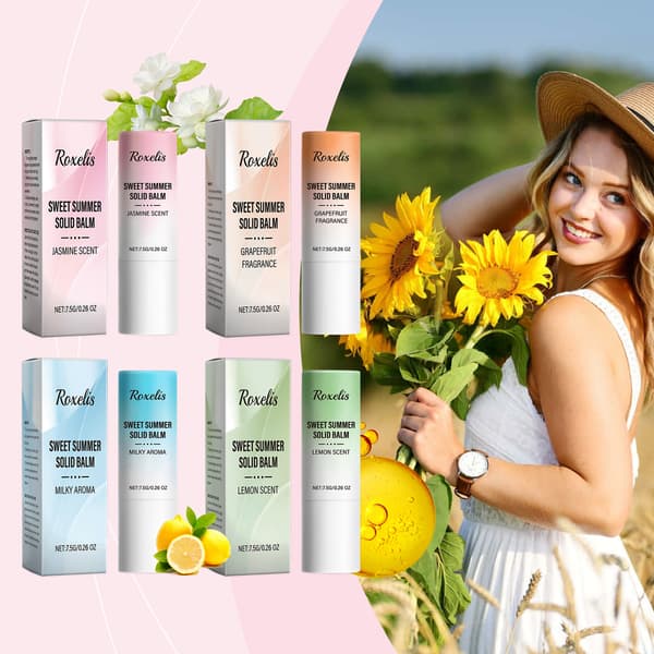 Sweet Summer Solid Parfume (Grapefrugt) - Frisk og elegant, langvarig duft, bærbar solid parfume til alle dine behov.