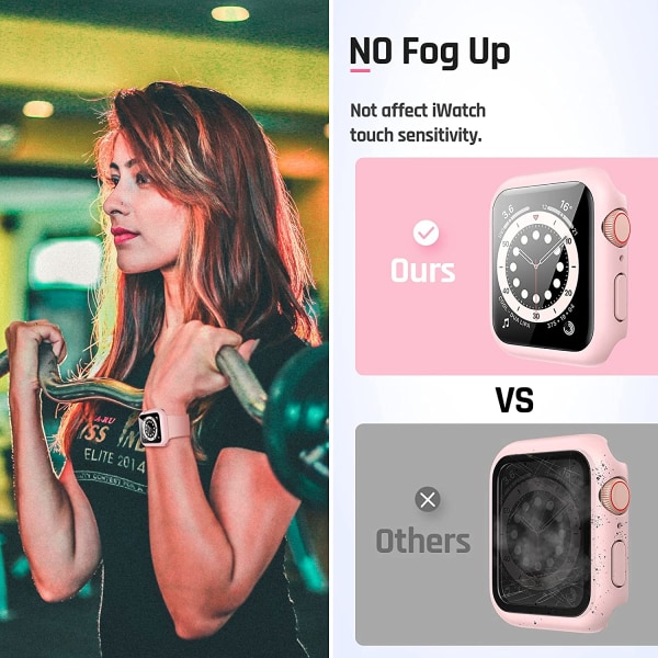 Vattentätt case för Apple Watch 40mm SE (andra generationen) Pink 40mm