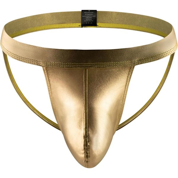 2025 Senaste Modell Herr Sexig Stringkalsong Underkläder Jockstrap Kalsonger Metalliska Underkläder med Påse Jock Straps Lingerie för Män Passar 6-12 Go