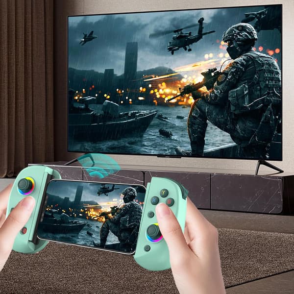 2025 Seneste Model Mobil Trådløs Gamepad med Hall Effects Gaming Telefon Controller Bluetooth-kompatibel Mobil Spilcontroller til iPhone
