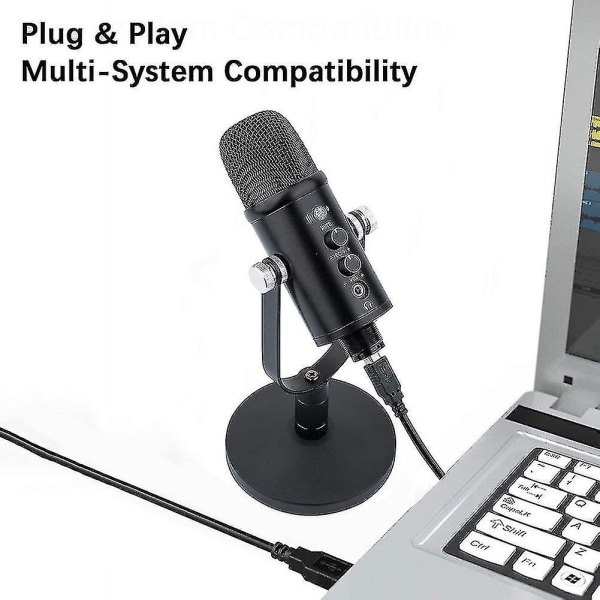 USB Professional Gaming Mic Kondensatorinspelningsmikrofon