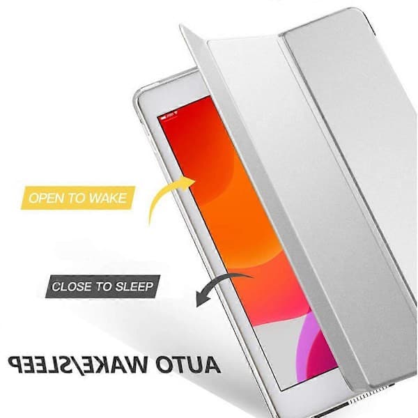 Skyddsfodral för iPad Mini 3/2/1 - Slim Smart Case, Matt Baksida - Silver