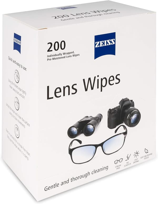 ZEISS Forfugtede Linserenseklude, 200 stk.