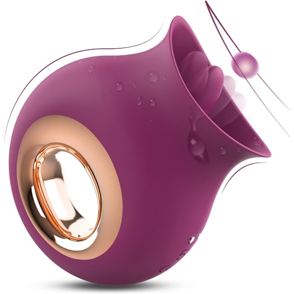 2025 Senaste Modell  Rose Vuxenleksaker, Klitoris Slickande Tunga Vibrator