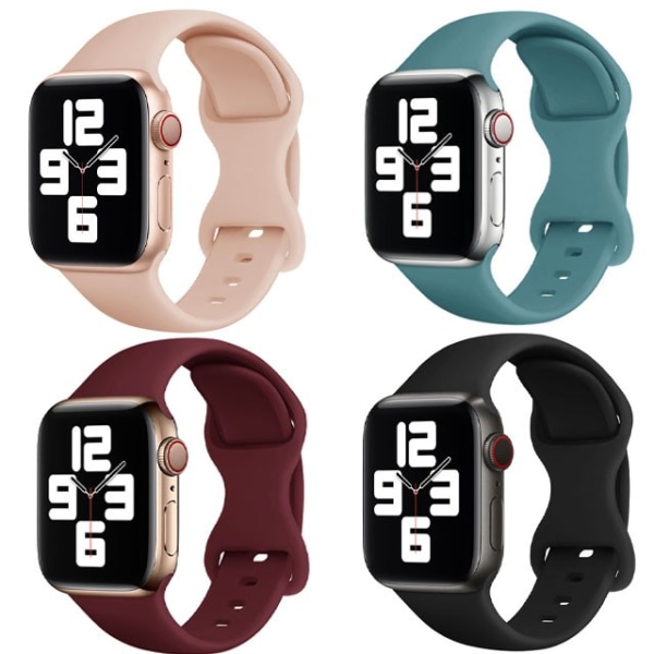 4-pack band till Apple Watch Band Series Ultra SE 8 7 6 5 4 4pcs 4 41mm/40mm/38mm