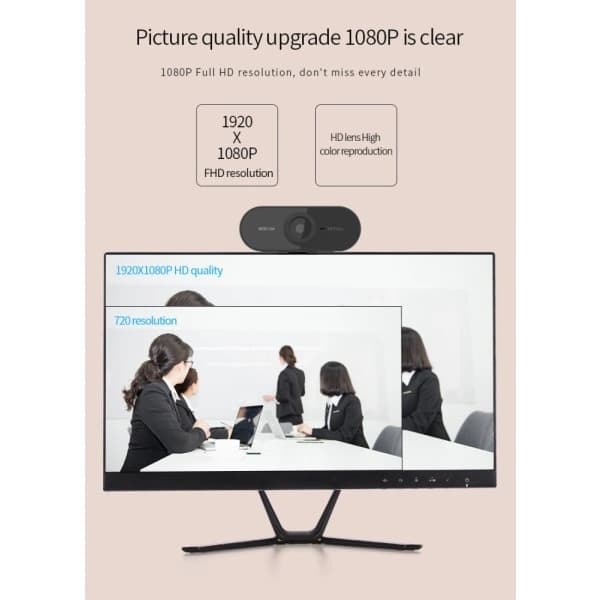 HD 1080P Webkamera Mini PC Datamaskin Webkamera med Mikrofon