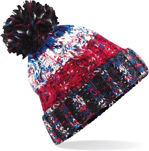 Unisex Vuxna Korkskruv Stickad Pom Pom Mössa