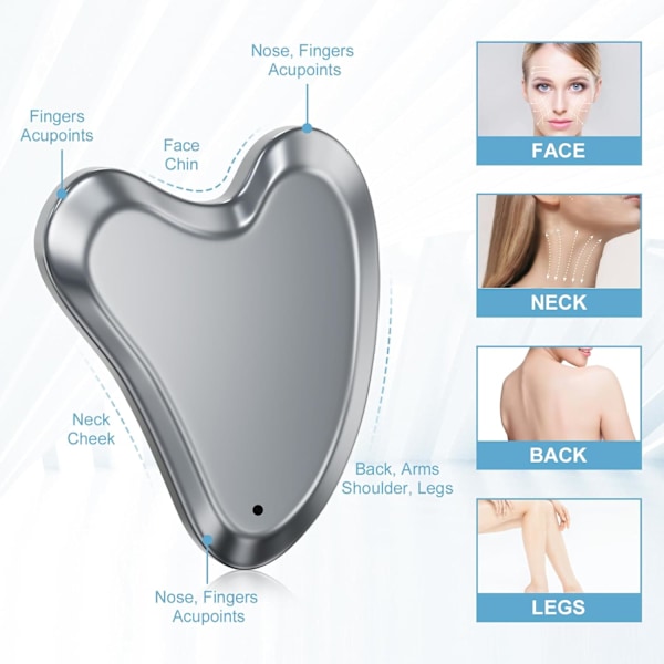 2025 Senaste Modellen Terahertz Sten Gua Sha Skrapverktyg Gua Sha Ansiktsverktyg Guasha Verktyg för Ansikte Kropp Lymfdränage Massage